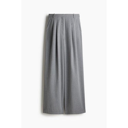 H&M Wide Leg Dress Pants in Light Grey Tweed