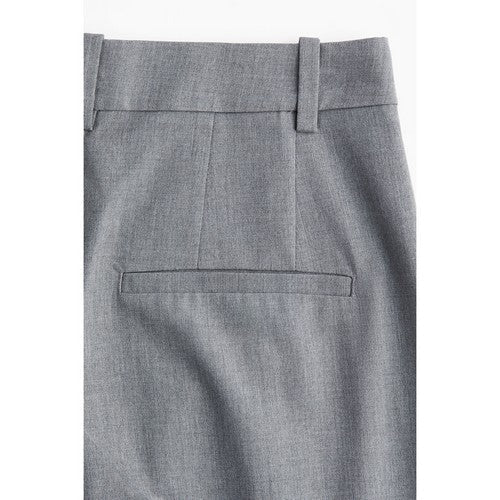 H&M Wide Leg Dress Pants in Light Grey Tweed