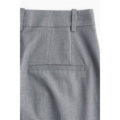 H&M Wide Leg Dress Pants in Light Grey Tweed