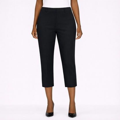 Papaya Slim Fit Capri Dress Pants in Black