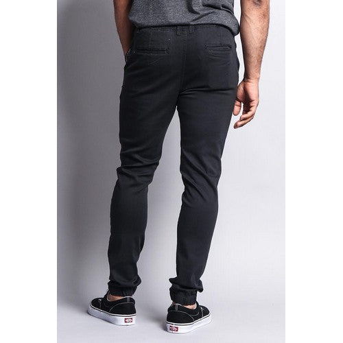 Skinny Fit Chino Joggers in Charcoal