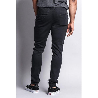 Skinny Fit Chino Joggers in Charcoal