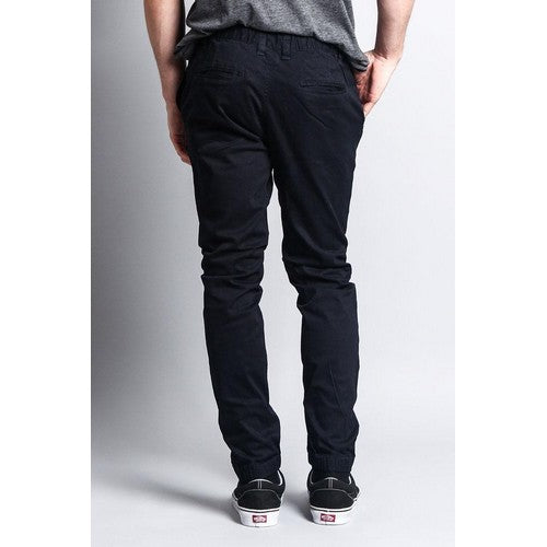 Skinny Fit Chino Joggers in Navy
