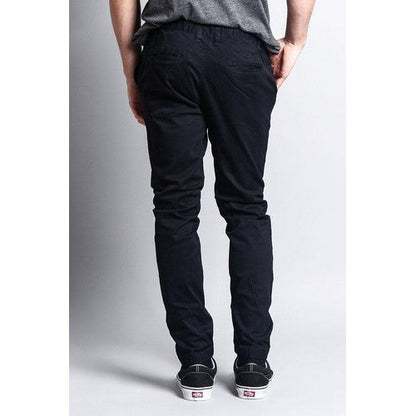 Skinny Fit Chino Joggers in Navy