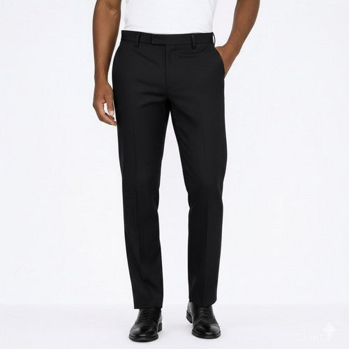 Marks & Spencer Wool Blend Work Pants in Black