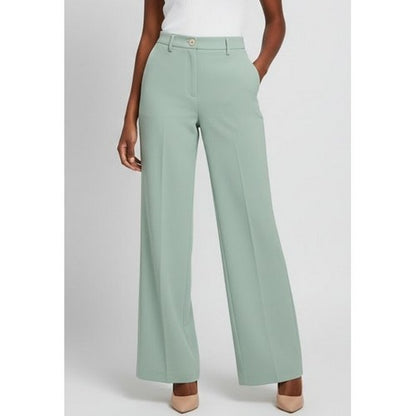 C&A Wide Leg Dress Pants in Pale Moss Green