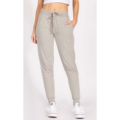 TP629R-1 French Terry Jogger in Heather Grey