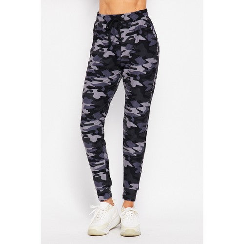 Brushed Jogger in Grey Camo