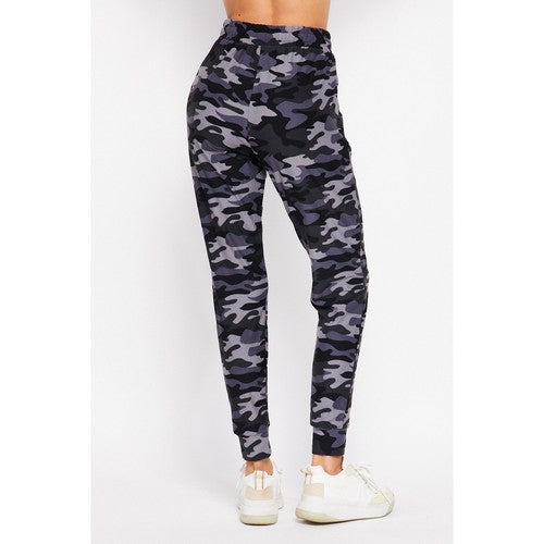 Brushed Jogger in Grey Camo