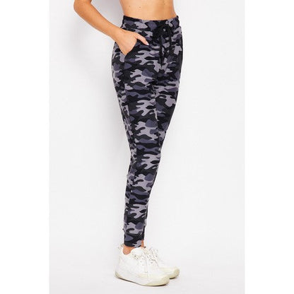 Brushed Jogger in Grey Camo