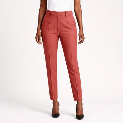 Cigarette Leg Dress Pants in Dusty Pink
