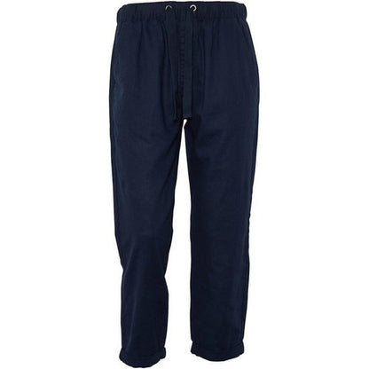 OnFire Linen Turn-Up Joggers in Navy