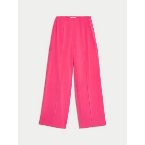 Marks & Spencer Flared High-Rise Pants in Fuchsia