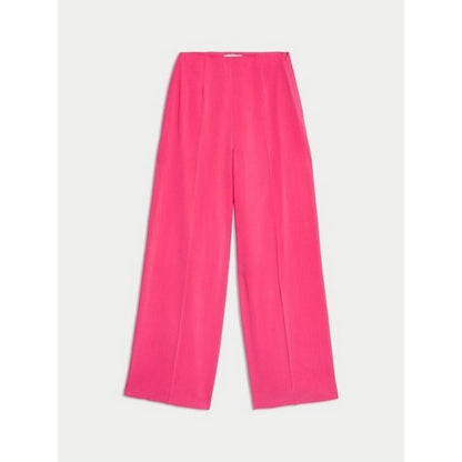 Marks & Spencer Flared High-Rise Pants in Fuchsia