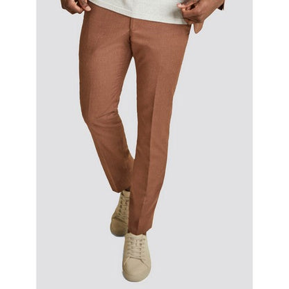 Ben Sherman Texture Skinny Fit Dress Pants in Tan Brown