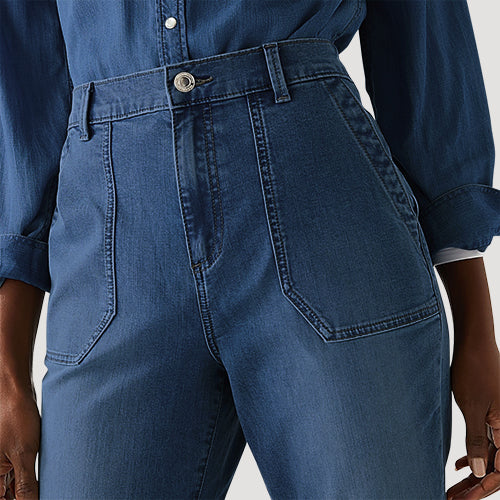 Marks & Spencer Denim Jogger in Indigo