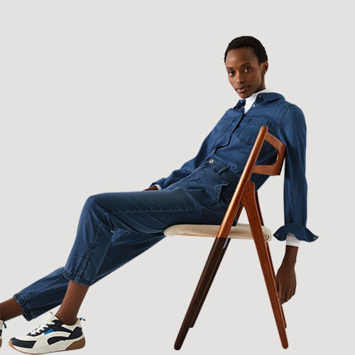 Marks & Spencer Denim Jogger in Indigo