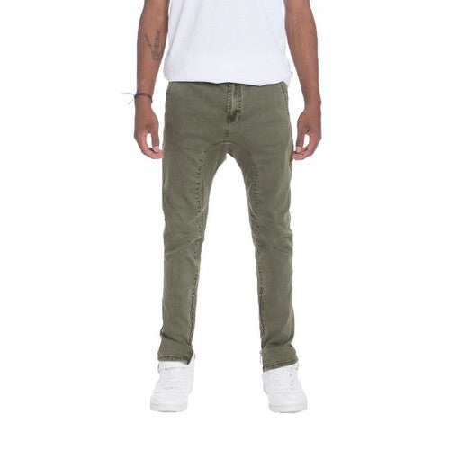 JLP3013nP102-C815C Zip Detail Skinny Jeans in Olive