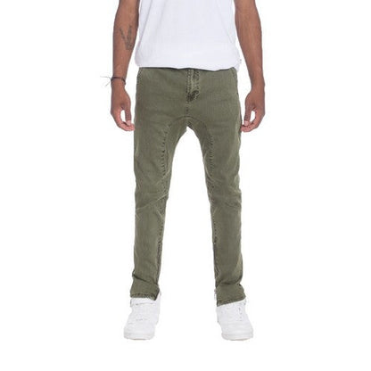 JLP3013nP102-C815C Zip Detail Skinny Jeans in Olive