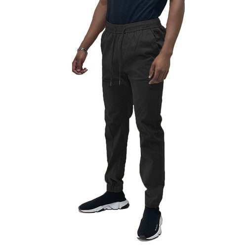 J133-SL Stretch Cotton Chino Jogger in Black