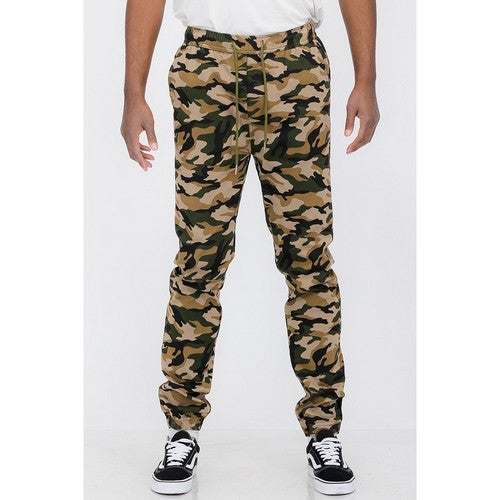 J133-SL Stretch Cotton Chino Jogger in Camo