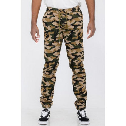 J133-SL Stretch Cotton Chino Jogger in Camo