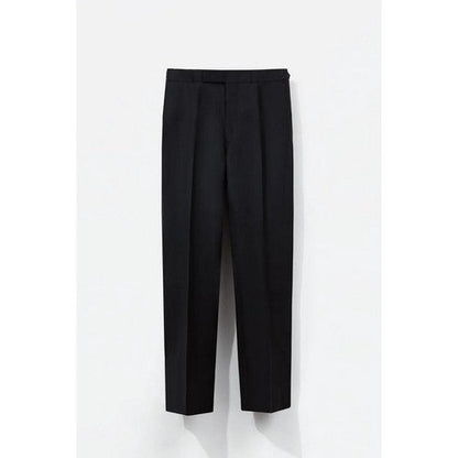 Richard James Savile Row Tapered Evening Dress Pants in Plain Black