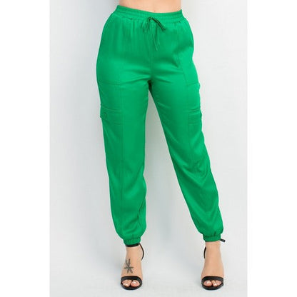 DBP0959(Pants) Cargo Jogger Pants in Green