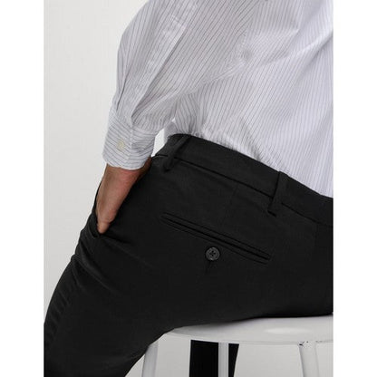 Marks & Spencer Slim Fit Smart Stretch Dress Pants in Black
