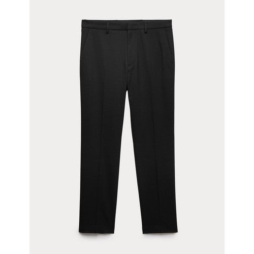 Marks & Spencer Slim Fit Smart Stretch Dress Pants in Black