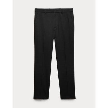 Marks & Spencer Slim Fit Smart Stretch Dress Pants in Black