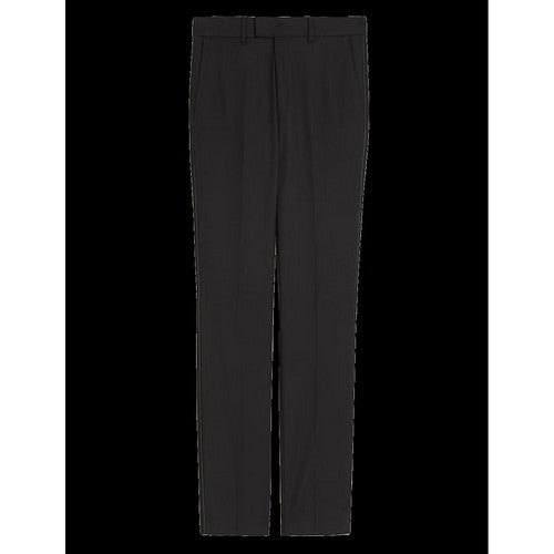 Marks & Spencer Black Slim Fit Textured Dress Pants