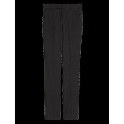 Marks & Spencer Black Slim Fit Textured Dress Pants