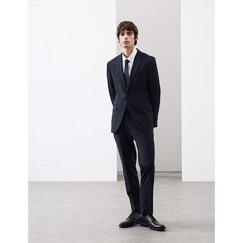 Marks & Spencer Slim Fit Performance Stretch Dress Pants in Navy