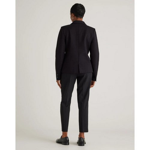 H&M Kul Clothing Linen Blend Slim Fit Dress Pants in Black