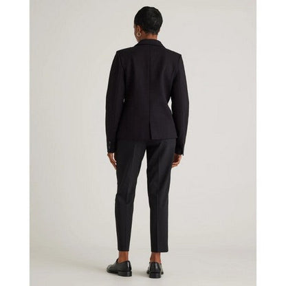 H&M Kul Clothing Linen Blend Slim Fit Dress Pants in Black