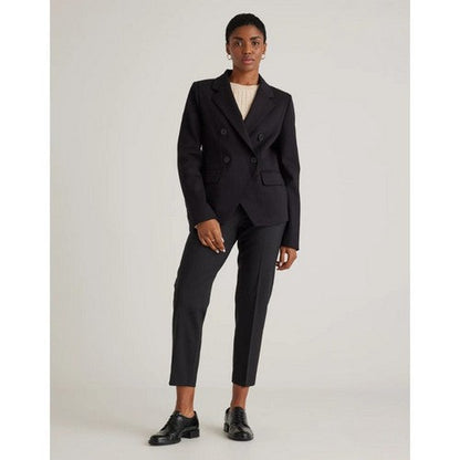 H&M Kul Clothing Linen Blend Slim Fit Dress Pants in Black