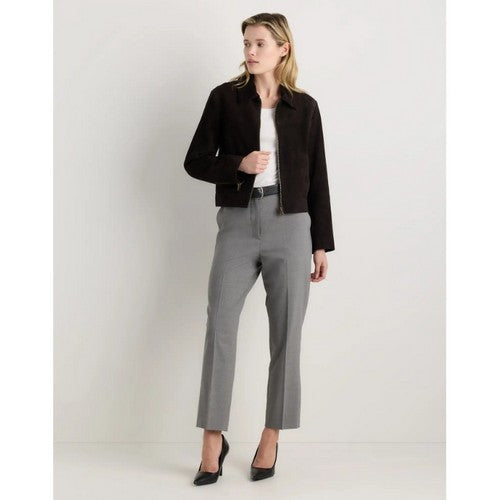 H&M Kul Clothing Linen Blend Slim Fit Dress Pants in Grey Melange