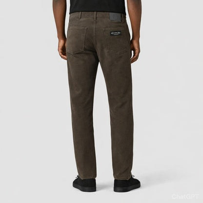 Marks & Spencer Regular Fit Moleskin Chino in Khaki