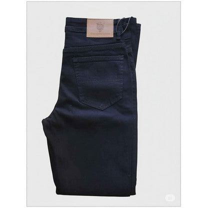 American Tiger Slim Fit 5-Pocket Stretch Jeans in Black Denim