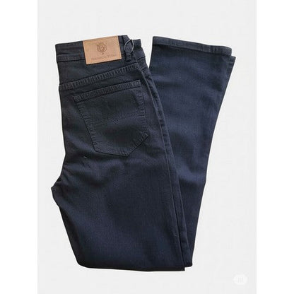 American Tiger Slim Fit 5-Pocket Stretch Jeans in Black Denim
