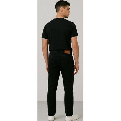 American Tiger Slim Fit 5-Pocket Stretch Jeans in Black Denim