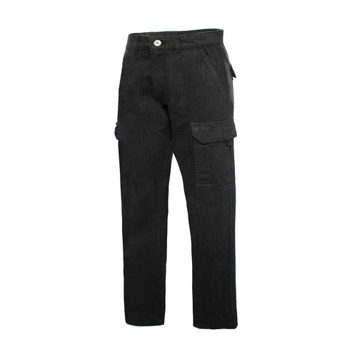 HF-2022 Classic Cargo Jeans in Black