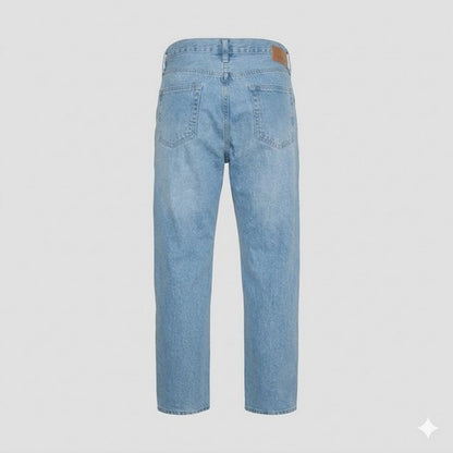 Generation XYZ Classic 5-Pocket Straight Heavyweight Jeans in Light Blue