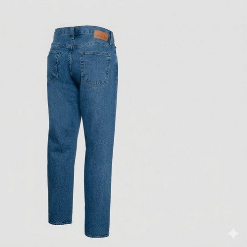 Generation XYZ Classic 5-Pocket Straight Heavyweight Jeans in Medium Blue