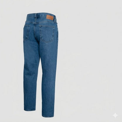 Generation XYZ Classic 5-Pocket Straight Heavyweight Jeans in Medium Blue