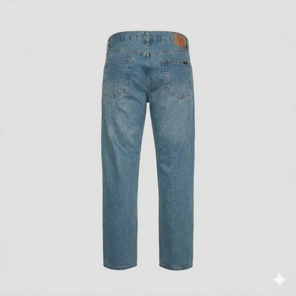 Generation XYZ Classic 5-Pocket Straight Heavyweight Jeans in Stonewash