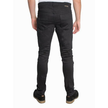 Skinny Twill Jeans in Double Black