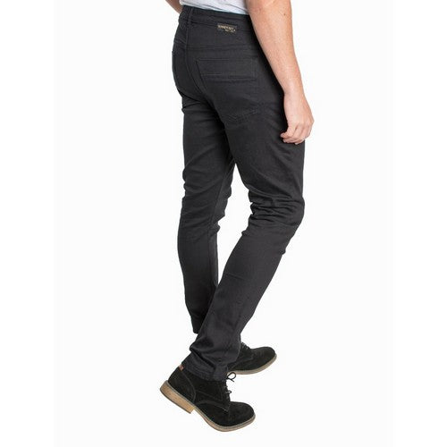 Skinny Twill Jeans in Double Black