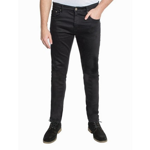 JR-1028SK Skinny Twill Jeans in Double Black